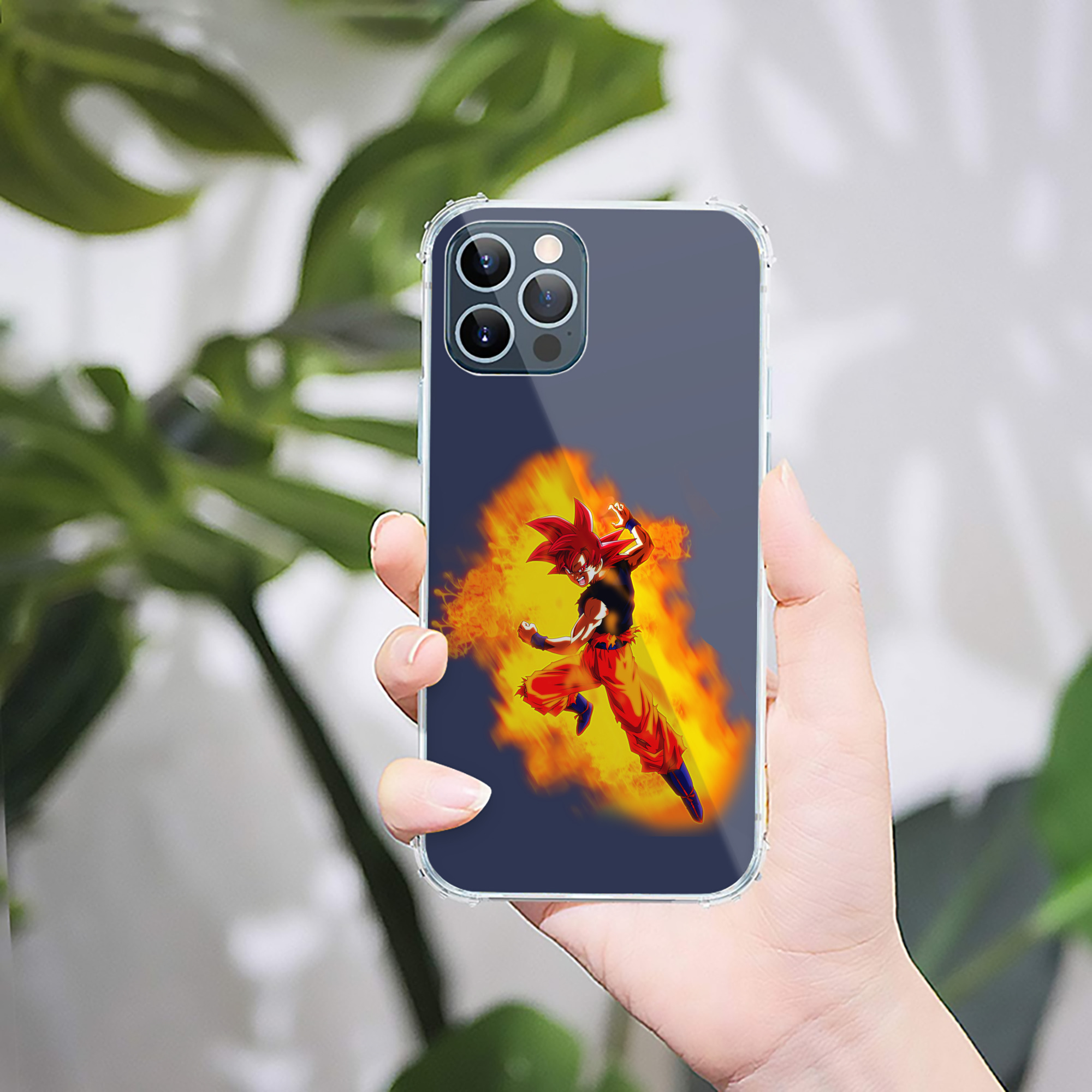 （画像用） ドラゴンボール 孫悟空（そん ごくう）Son Goku カカロット DRAGON BALL Kakarotto 【iPhone 12シリーズ対応】透明スマホケース（クリアソフトケース）